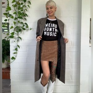 Incredible vintage 1990s Brooks Brothers Grey Wool Double Breasted Overcoat